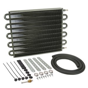 Derale Fluid Cooler, Series 7000, For Transmission Fluid, 16-5/8 Inch Width X 12-5/8 Inch Height X 3/4 Inch Depth – 13105