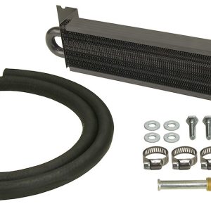 Derale Fluid Cooler, Frame Rail, For Transmission Fluid/ Power Steering Fluid/ Fuel, 12-7/8 Inch Width X 2-5/8 Inch Depth X 1-3/4 Inch Height – 13222