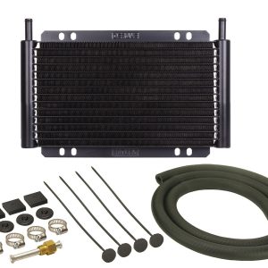 Derale Fluid Cooler, Series 8000, For Transmission Fluid, 11 Inch Width X 7-1/4 Inch Height X 7/8 Inch Depth – 13502