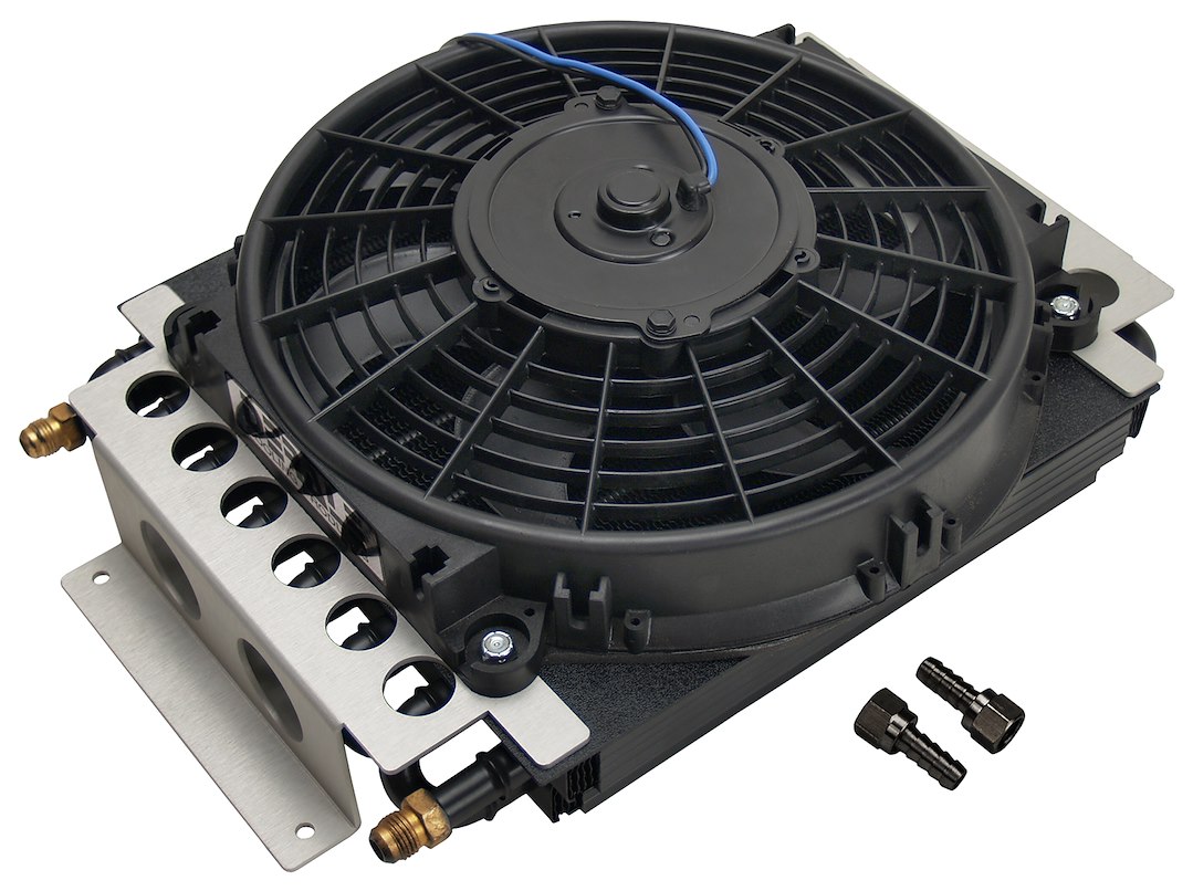 Derale Fluid Cooler, Electra-Cool, For Engine Oil/ Transmission Fluid/ Power Steering Fluid/ Fuel – 13700