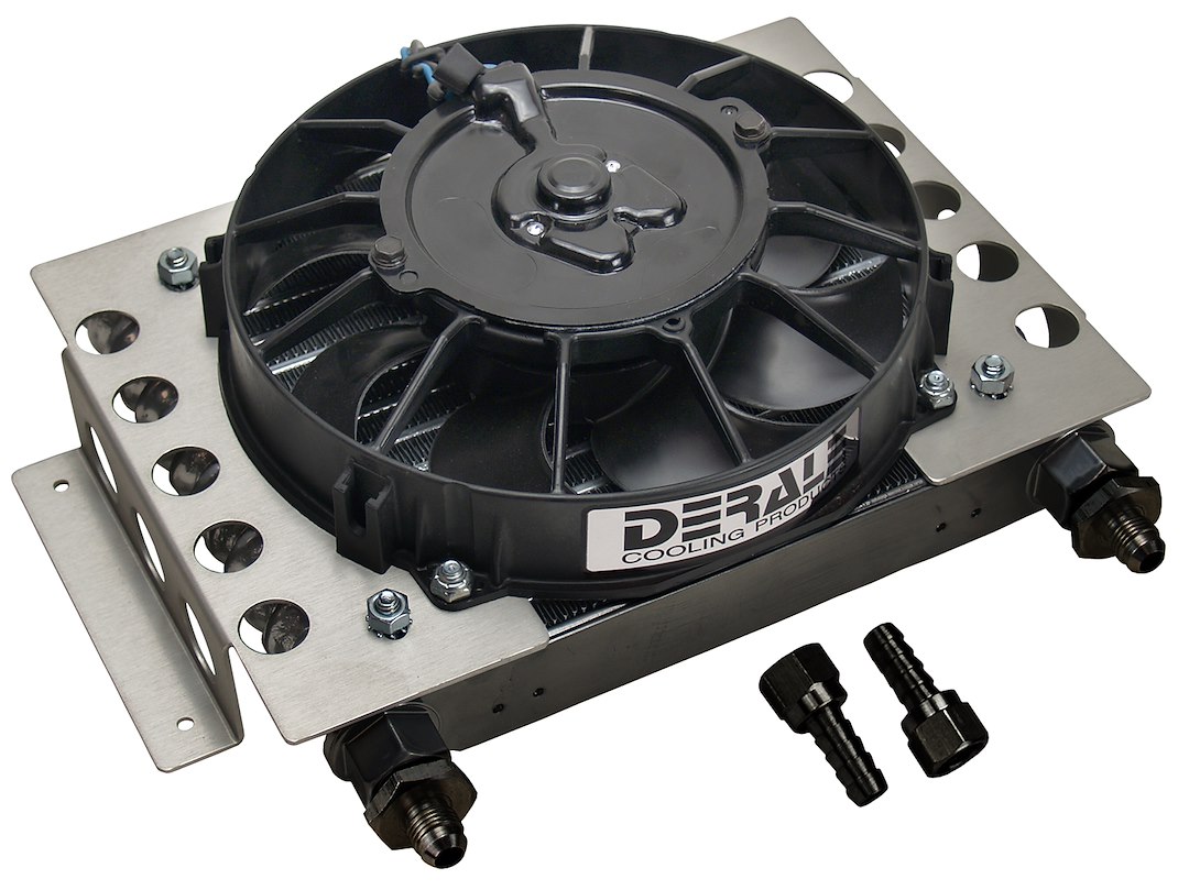 Derale Fluid Cooler, Atomic-Cool, For Engine Oil/ Transmission Fluid/ Power Steering Fluid/ Fuel – 13750