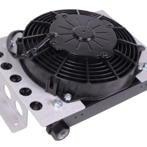 Derale Fluid Cooler, Remote Mount, 12-3/4 Inch Width X 9-3/8 Inch Height X 3-15/16 Inch Depth, 366 Cubic Feet Per Minute, 20 Gpm Flow Rate – 13754