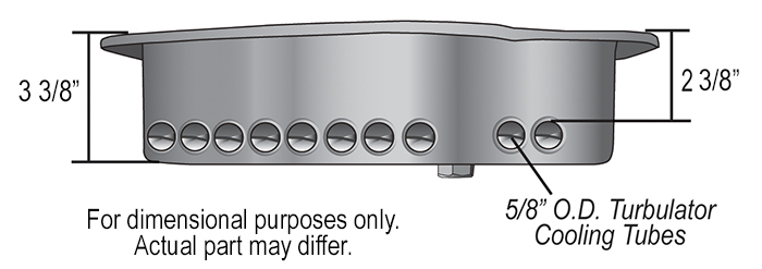 Derale Auto Trans Oil Pan, GM Turbo 350, Extra 2 Quarts Capacity, Black, Steel, With Magnetic Drain Plug – 14200