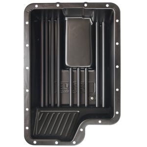 Derale Auto Trans Oil Pan, Ford E4OD/ 4R100/ 5R110/ 5R110W, Extra 7 Quarts 30 Ounce Capacity, Black, Steel, With Magnetic Drain Plug – 14208