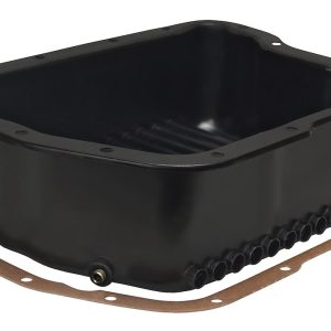 Derale Auto Trans Oil Pan, Dodge A727/ A904/ A518/ A618, Extra 5 Quarts 16 Ounce/ Extra 2 Quarts 3 Ounce Capacity, Black, Steel – 14210