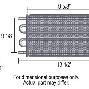 Derale Fluid Cooler, Electra-Cool, For Engine Oil/ Transmission Fluid/ Power Steering Fluid/ Fuel – 15300