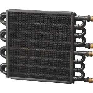 Derale Fluid Cooler, For Engine Oil/ Transmission Fluid/ Power Steering Fluid/ Fuel, 15-3/4 Inch Width X 11-1/2 Inch Height X 5 Inch Depth – 15301