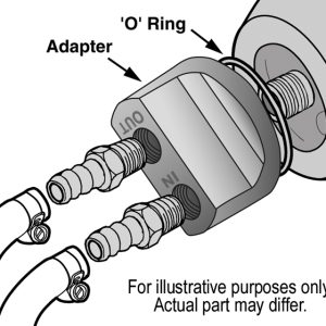Derale Oil Filter Relocation Kit, Single Filter, Spin-On Adapter, 1/2 Inch NPT Inlet/ Outlet – 15715