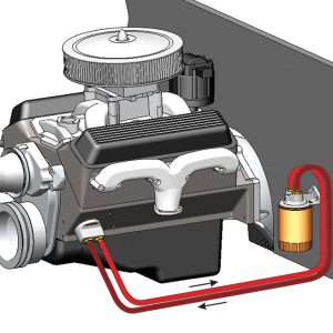 Derale Oil Filter Relocation Kit, Single Filter, Spin-On Adapter, 1/2 Inch NPT Inlet/ Outlet – 15748