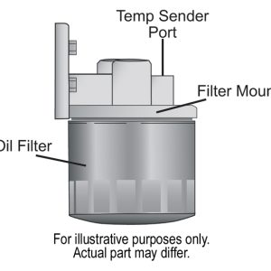 Derale Oil Filter Relocation Kit, Single Filter, Spin-On Adapter, 1/2 Inch NPT Inlet/ Outlet – 15748