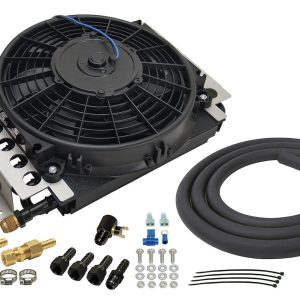 Derale Fluid Cooler, Electra-Cool, For Engine Oil/ Transmission Fluid/ Power Steering Fluid/ Fuel – 15900