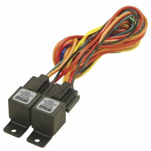 Derale Cooling Fan Relay, Universal, Dual Relay, 40/60 Amp, With Wiring Harness – 16765