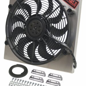 Derale Cooling Fan, Electric, 2400 Cubic Feet Per Minute High Speed/ 1800 Cubic Feet Per Minute Low Speed – 16819