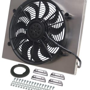 Derale Cooling Fan, Electric, 2400 Cubic Feet Per Minute High Speed/ 1800 Cubic Feet Per Minute Low Speed – 16822