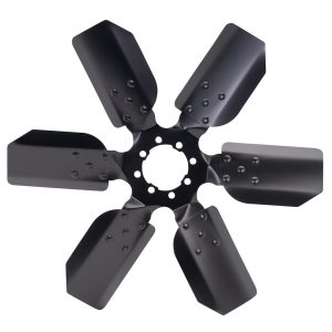 Derale Cooling Fan, Belt Driven, 18 Inch Diameter X 1-15/16 Inch Depth, 6 Blade, Powder Coated Black Steel Blade, Standard Rotation – 17118
