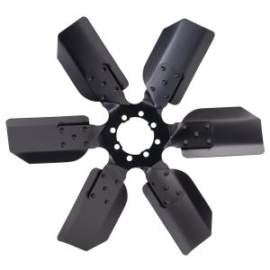 Derale Cooling Fan, Belt Driven, 18 Inch Diameter X 1-15/16 Inch Depth, 6 Blade, Powder Coated Black Steel Blade, Standard Rotation – 17118
