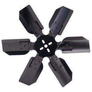 Derale Cooling Fan, Rigid Race, Belt Driven, 17 Inch Diameter X 2-1/4 Inch Depth, 6 Blade, Standard Rotation, Powder Coated Black Steel Blade – 17317