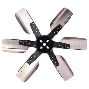 Derale Cooling Fan, Flex Fan, 19-1/4 Inch Diameter X 2-1/2 Inch Depth, 6 Blade, Reverse Rotation, Stainless Steel Blade with Black Hub – 17619