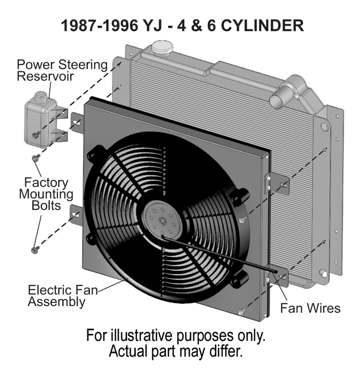 Derale Cooling Fan, Electric, 2400 Cubic Feet Per Minute, 17 Inch Diameter Fan/ 19-1/2 Inch Width X 18 Inch Height X 3-3/4 Inch Depth – 20161