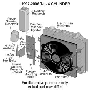 Derale Cooling Fan, Electric, 2400 Cubic Feet Per Minute, 17 Inch Diameter Fan/ 19-1/2 Inch Width X 18 Inch Height X 3-3/4 Inch Depth – 20161