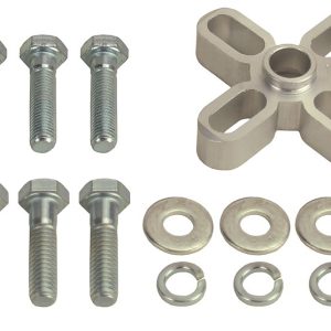 Derale Cooling Fan Spacer, 5/8 Inch Diameter Water Pump Shaft, 1/2 Inch Thick, Anodized, Aluminum, Includes Mounting Hardware – 31500