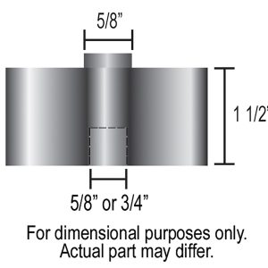 Derale Cooling Fan Spacer, 5/8 Inch Diameter Water Pump Shaft or 3/4 Inch Diameter Water Pump Shaft, 1-1/2 Inch Thick, Anodized, Aluminum – 31515