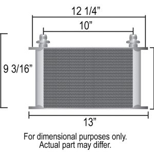 Derale Fluid Cooler, For Engine Oil/ Transmission Fluid/ Power Steering Fluid/ Fuel/ Differential Gear Oil – 52506