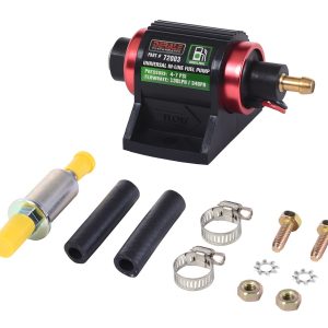 Derale Fuel Pump Electric, IN-Line Pump, Diesel, 7 PSI Maximum Pressure, 130 Lph Flow Rate, Rotary Vane – 72003