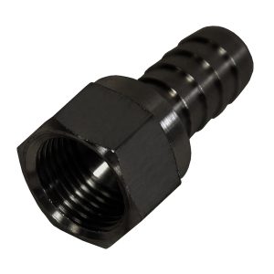Derale Adapter Fitting, -8 AN Male X 1/2 Inch Barb, Brass, Single – 98202