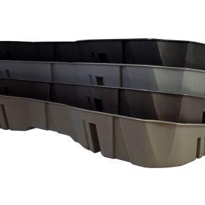 Du Ha Under Seat Storage Unit, Under Rear Seat, 2 Compartments, With Removable Dividers and Gun Rack Inserts, Ash/Gray – 10301