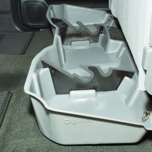 Du Ha Under Seat Storage Unit, Under Rear Seat, 2 Compartments, With Removable Dividers and Gun Rack Inserts, Ash/Gray – 10301