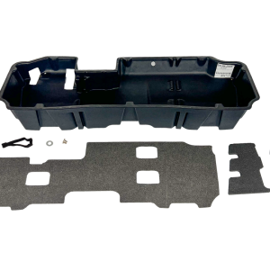 Du Ha Under Seat Storage Unit, Under Rear Seat, 2 Compartments, With Removable Dividers and Gun Rack Inserts, Black, Heavy Duty Polyethylene – 10400