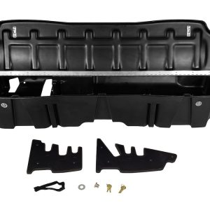 Du Ha Under Seat Storage Unit, Under Rear Seat, 1 Compartment, With Two Removable Gun Rack Inserts, Black, Heavy Duty Polyethylene – 10410