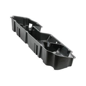Du Ha Under Seat Storage Unit, Under Rear Seat, 2 Compartments, With Removable Dividers and Gun Rack Inserts, Black, Heavy Duty Polyethylene – 10420