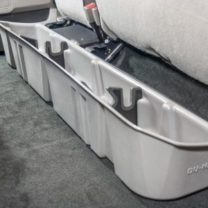 Du Ha Under Seat Storage Unit, Under Rear Seat, 2 Compartments, 9-3/4 Inch Length X 55-1/4 Inch Width X 8-7/8 Inch Height – 20107