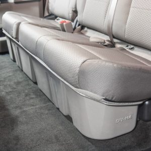 Du Ha Under Seat Storage Unit, Under Rear Seat, 2 Compartments, 9-3/4 Inch Length X 55-1/4 Inch Width X 8-7/8 Inch Height – 20107