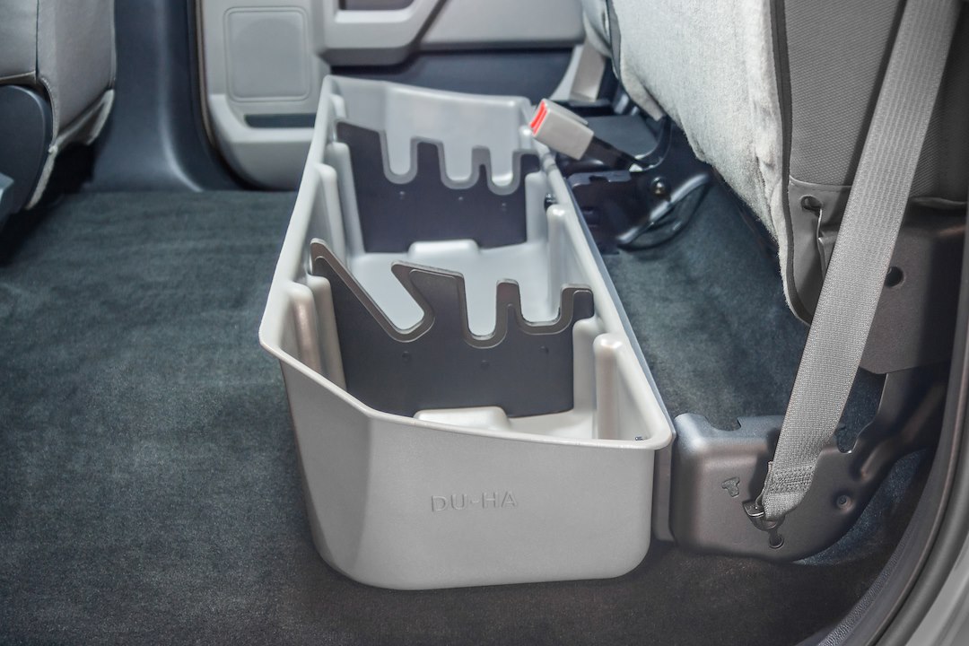 Du Ha Under Seat Storage Unit, Under Rear Seat, 2 Compartments, 13-1/4 Inch Length X 55 Inch Width X 9 Inch Height – 20113