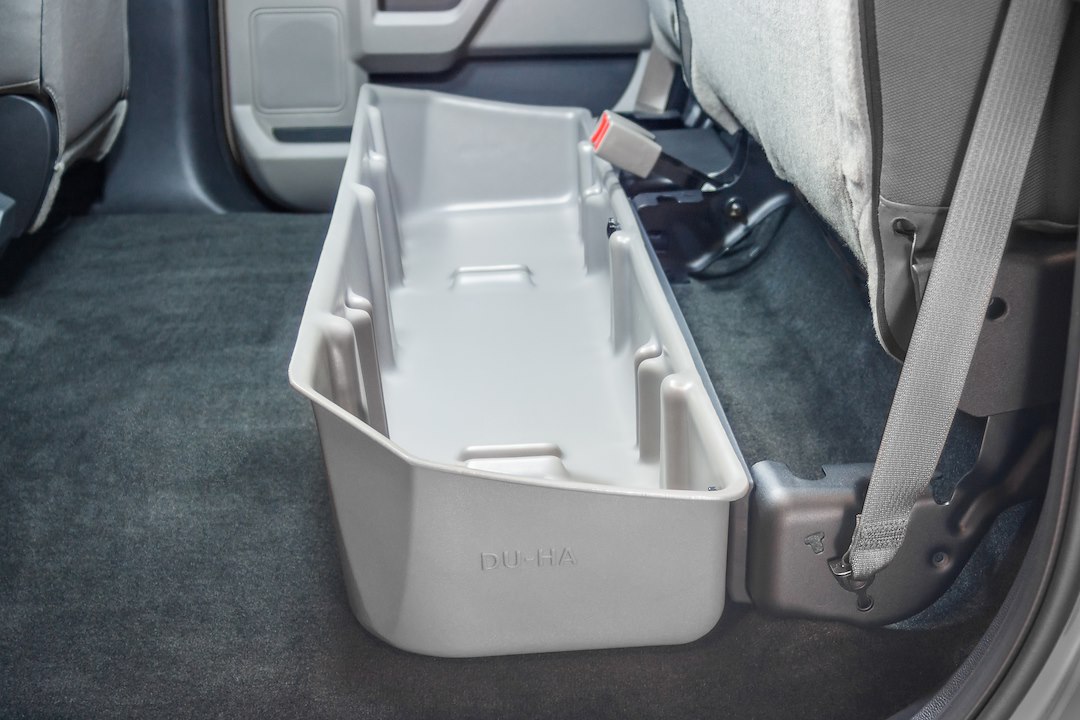 Du Ha Under Seat Storage Unit, Under Rear Seat, 2 Compartments, 13-1/4 Inch Length X 55 Inch Width X 9 Inch Height – 20113
