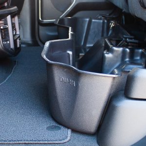 Du Ha Under Seat Storage Unit, Under Rear Seat, 1 Compartment, With Removable Gun Rack Inserts, Black, Heavy Duty Polyethylene – 30104