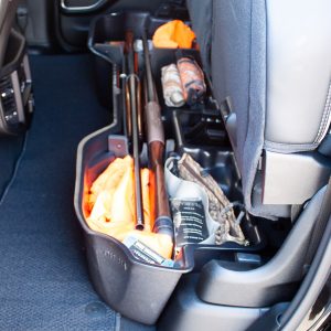 Du Ha Under Seat Storage Unit, Under Rear Seat, 1 Compartment, With Removable Gun Rack Inserts, Black, Heavy Duty Polyethylene – 30104