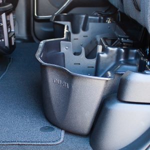 Du Ha Under Seat Storage Unit, Under Rear Seat, 1 Compartment, With Removable Gun Rack Inserts, Black, Heavy Duty Polyethylene – 30104