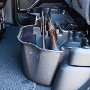 Du Ha Under Seat Storage Unit, Under Rear Seat, 1 Compartment, With Removable Gun Rack Inserts, Black, Heavy Duty Polyethylene – 30104