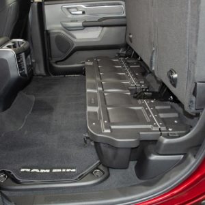 Du Ha Under Seat Storage Unit, Under Rear Seat, 1 Compartment, With Two Removable Gun Rack Inserts, Black, Heavy Duty Polyethylene – 30120