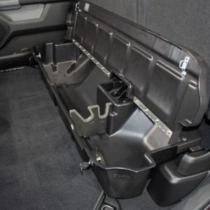 Du Ha Under Seat Storage Unit, Under Rear Seat, 1 Compartment, With Two Removable Gun Rack Inserts, Black, Heavy Duty Polyethylene – 30120