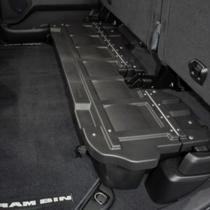 Du Ha Under Seat Storage Unit, Under Rear Seat, 1 Compartment, With Two Removable Gun Rack Inserts, Black, Heavy Duty Polyethylene – 30120