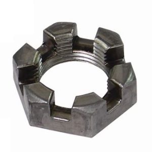 Dexter Axle Trailer Spindle Nut, Fits Dexter 600 to 1100 Pounds Capacity Axle Hub, 1 Inch-14 Thread Size, Slotted – 006-001-00