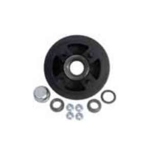 Dexter Axle Trailer Axle Hub, 4 Volts, 4 X 4 Inch Bolt Pattern, 2200 Pounds Capacity, With Cups/ Studs/ Drum – 008-173-91