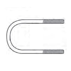 Dexter Axle Leaf Spring Axle U Bolt, 9 Inch Inside Length, 5 Inch Inside Width, 5/8 Inch-11 Thread Size X 2-1/2 Inch Thread Length – 011-077-00