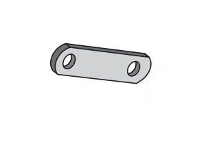 Dexter Axle Leaf Spring Shackle, 2-1/4 Inch Hole to Hole, Black – 018-020-05