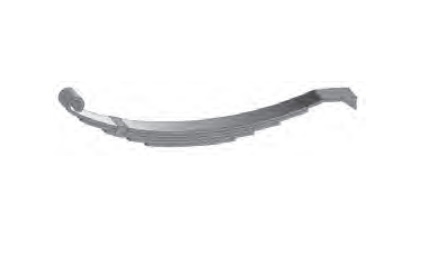 Dexter Axle Trailer Axle Leaf Spring, Eye and Flat Mount, 30-1/2 Inch Free Length, 3 Inch Width, 7500 Pound Capacity, 7 Leafs – 072-045-01